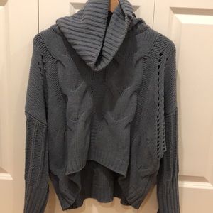 Moon and Madison Blue Oversized Turtleneck